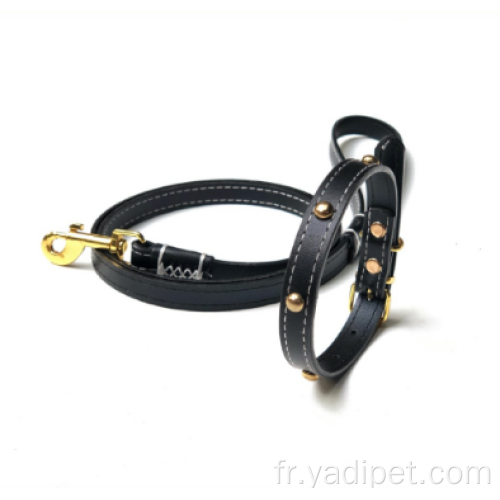 accessoires de chien de compagnie rivet animal de compagnie cuir PU écologique